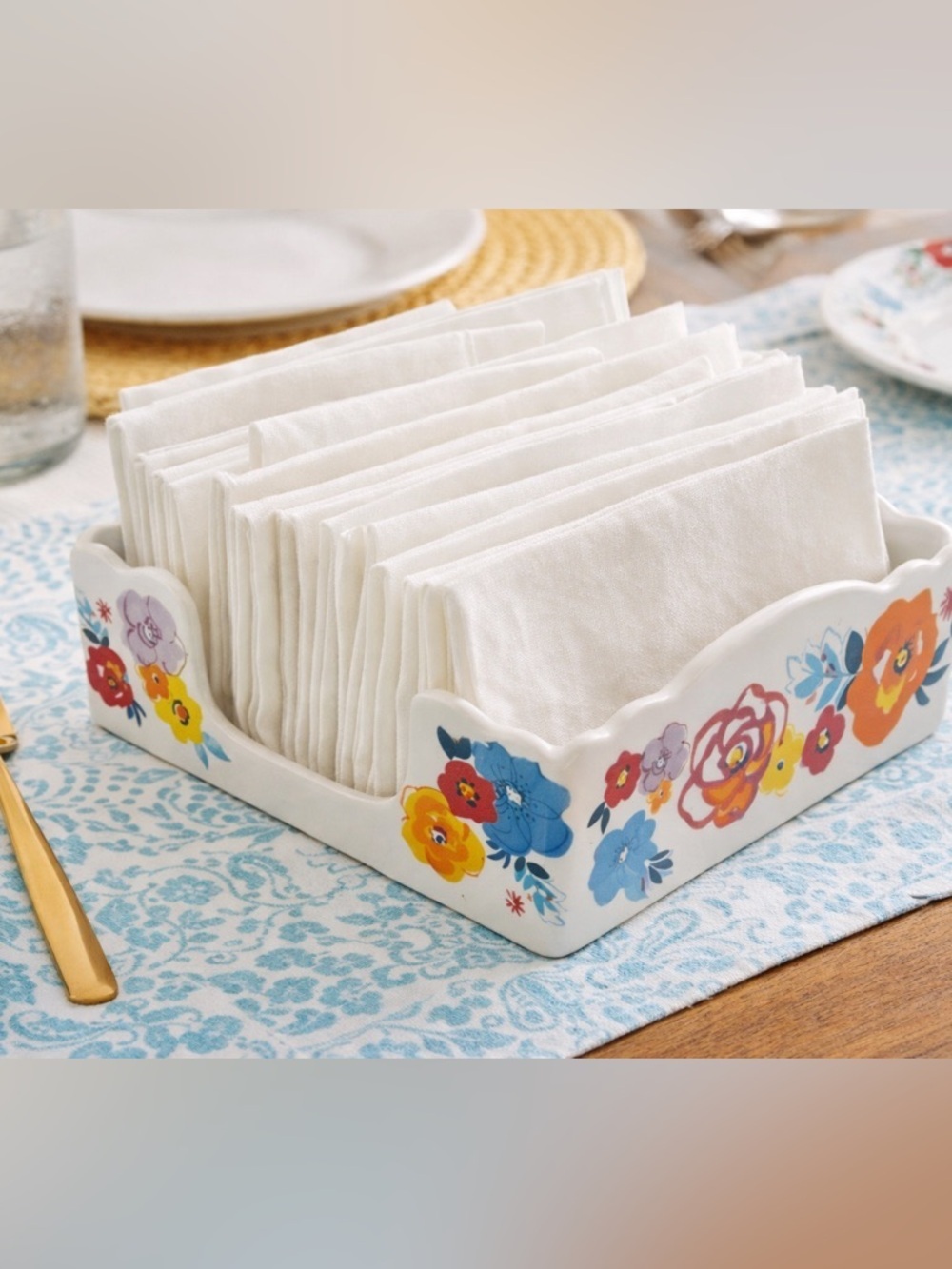 Pioneer Woman Porcelain Napkin Holder!